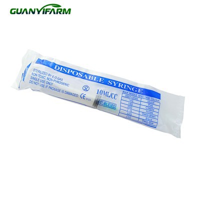 Πλαστική κτηνιατρική σύριγγα μιας χρήσης 10 ml